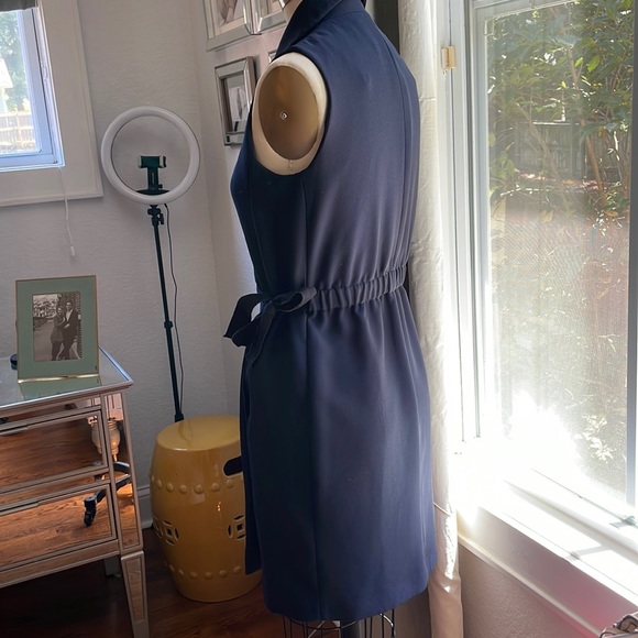 Zara Basic Line Dress Navy - Picture 3 of 6